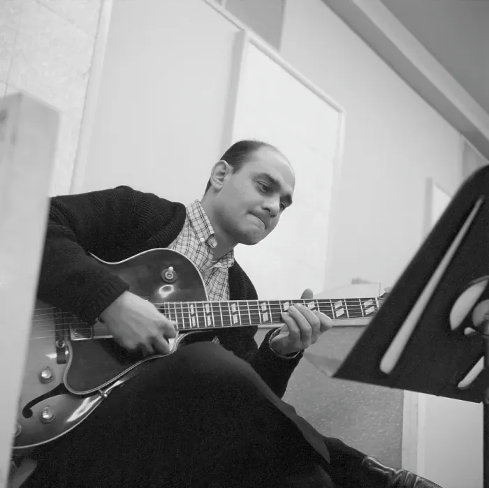 Framed Print : Joe Pass In The Studio Framed Print : Joe Pass In The Studio