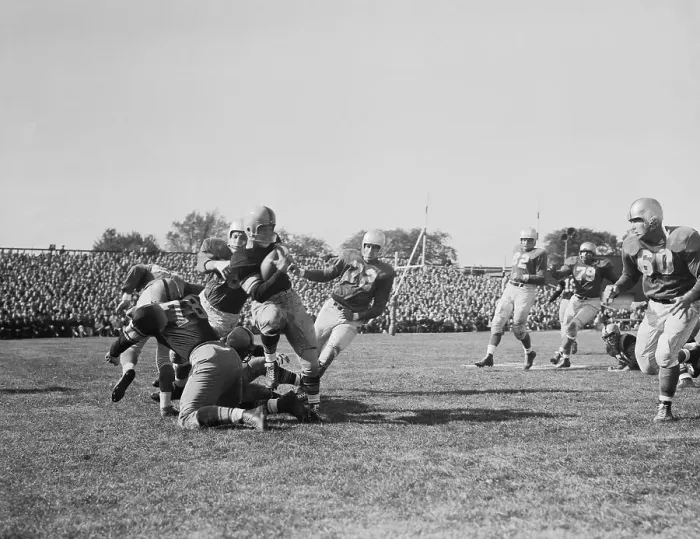 Framed Print : Joe Schmidt Tackling Breezy Reid Framed Print : Joe Schmidt Tackling Breezy Reid