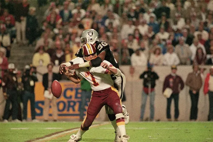 Framed Print : Joe Theismann Getting Tackled Framed Print : Joe Theismann Getting Tackled