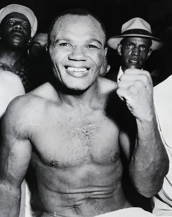 Framed Print : Joe Walcott Smiling & Making Bare Fist Framed Print : Joe Walcott Smiling & Making Bare Fist