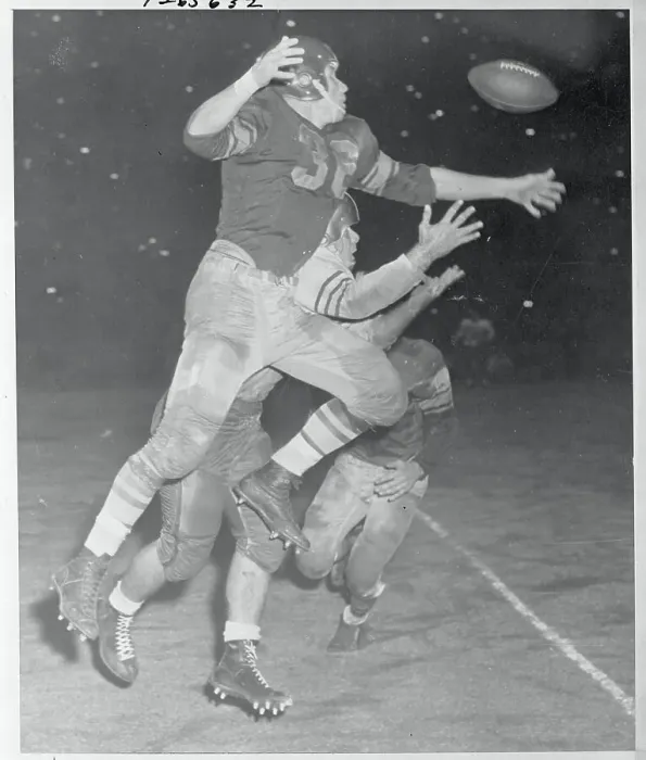 Framed Print : Joe Walton Trying to Catch a Pass Framed Print : Joe Walton Trying to Catch a Pass