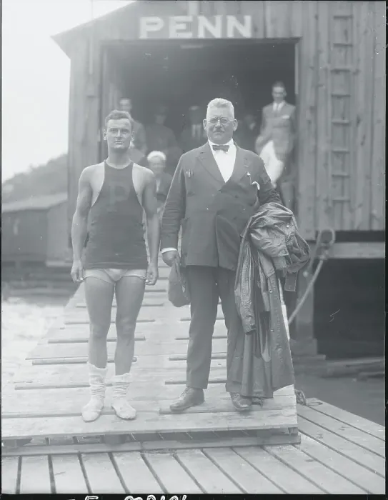 Framed Print : Joe Wright with a Rowing Teammate Framed Print : Joe Wright with a Rowing Teammate