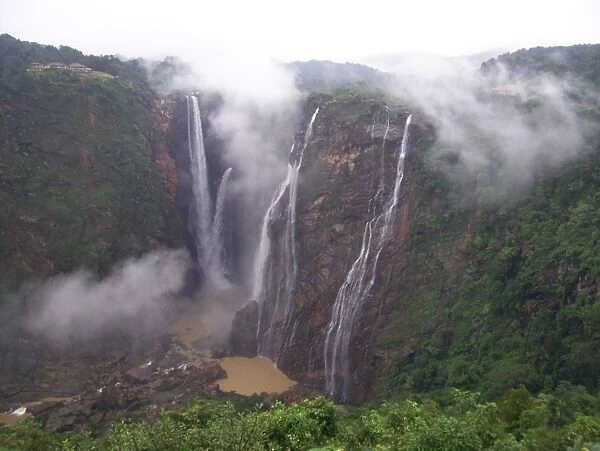 Jog Falls. Water falls on the Sharavathi river, at Jog.Western Ghats, Karnataka