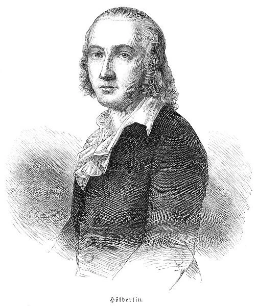 Johann Christian Friedrich HAolderlin german poet portrait 1859
