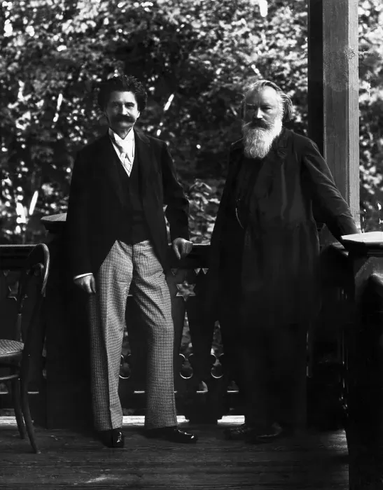 Framed Print : Johann Strauss W / Johannes Brahms Framed Print : Johann Strauss W / Johannes Brahms