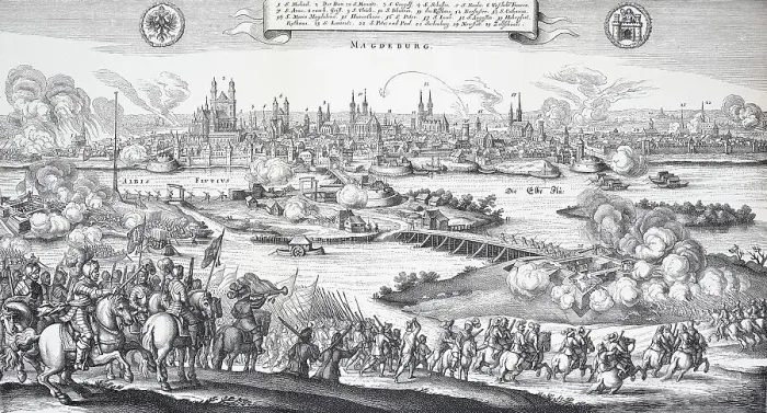Framed Print : Johann T'Serclaes von Tilly, Siege of Magdeburg in 1631, Germany, Historic, digitally restored reproduction of a 19th century original Framed Print : Johann T'Serclaes von Tilly, Siege of Magdeburg in 1631, Germany, Historic, digitally restored reproduction of a 19th century original