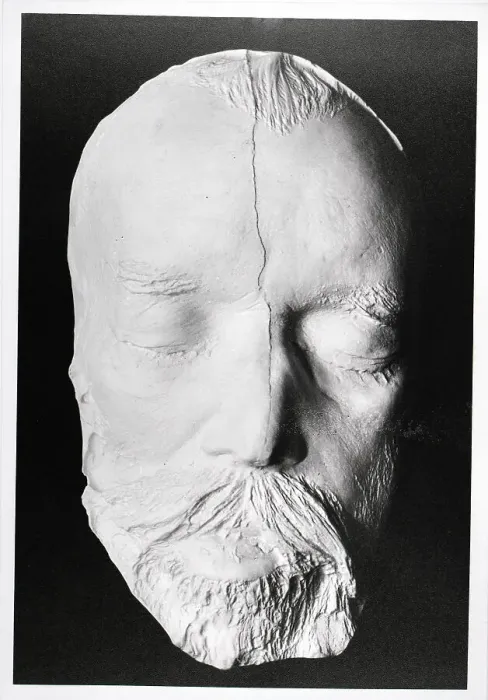 Framed Print : Johannes Brahms Death Mask