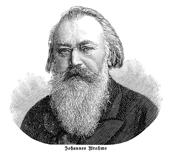 Johannes Brahms german composer and pianist 1897