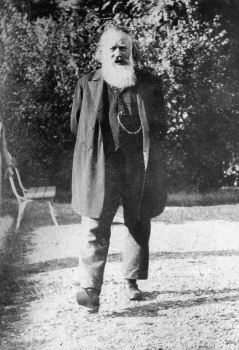 Framed Print : Johannes Brahms Going for a Stroll Outside Framed Print : Johannes Brahms Going for a Stroll Outside