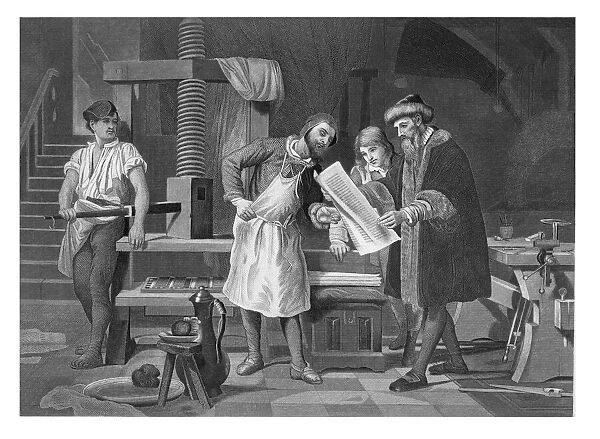 Johannes Gutenberg, a German blacksmith, goldsmith, inventor, printer