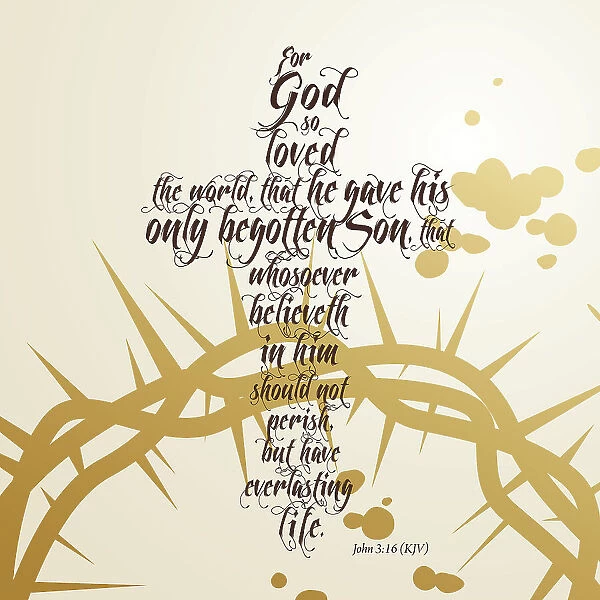 John 3:6. For God so loved the world, that he gave his only begotten Son