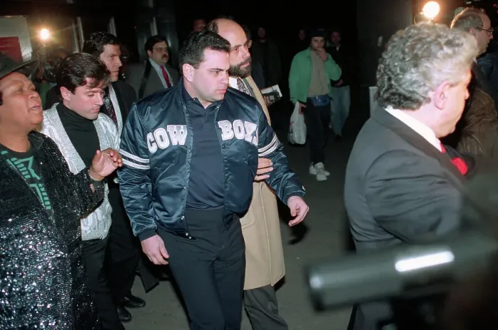Framed Print : John A. Gotti Being Led Away by Attorney Framed Print : John A. Gotti Being Led Away by Attorney