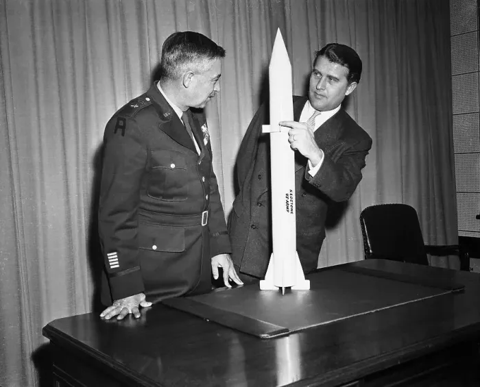Framed Print : John B. Medaris and Dr. Werhner Von Braun
