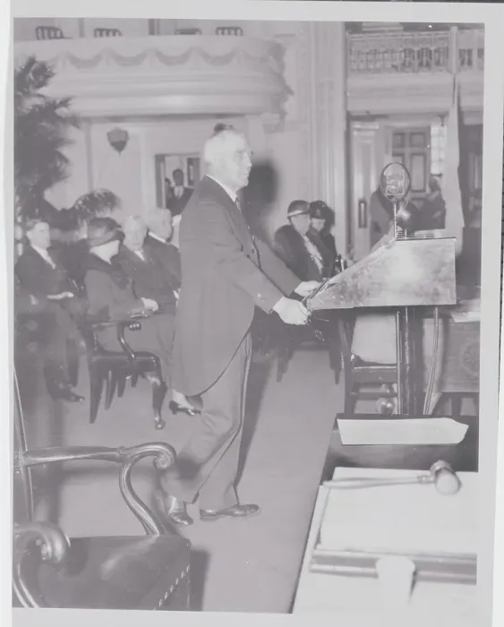 Framed Print : John Barton Payne Addressing People Framed Print : John Barton Payne Addressing People