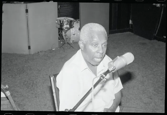 Framed Print : John Bubbles Speaking Into Microphone