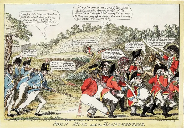 Framed Print : John Bull and the Baltimoreans Framed Print : John Bull and the Baltimoreans