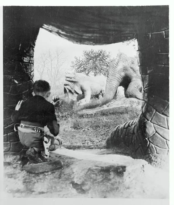 Framed Print : John Burwood Looking at Dinosaurs Framed Print : John Burwood Looking at Dinosaurs