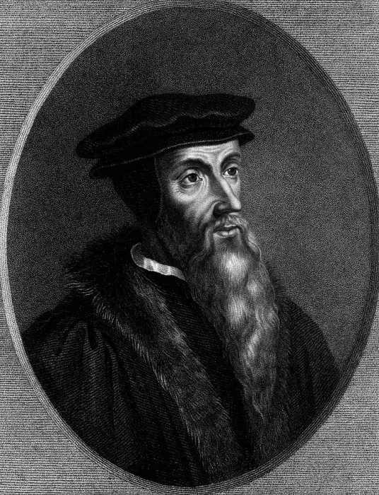 Framed Print : John Calvin In Undated Engraving Framed Print : John Calvin In Undated Engraving