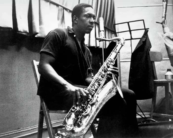 Framed Print : John Coltrane Recording Framed Print : John Coltrane Recording