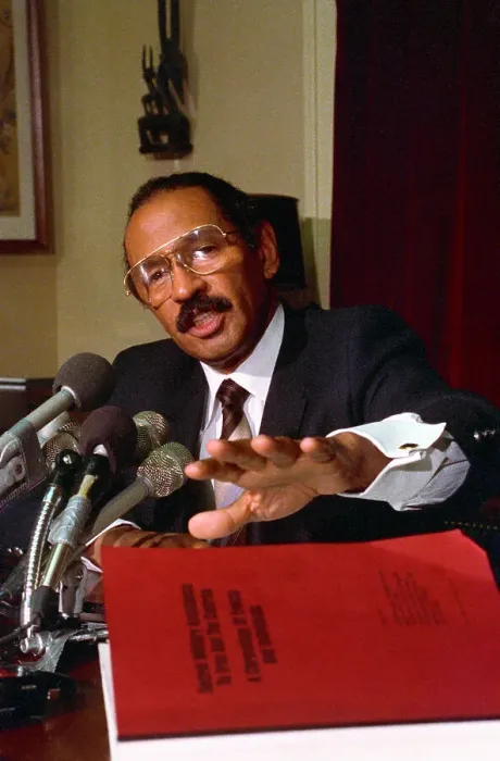 Framed Print : John Conyers Speaking to Reporters Framed Print : John Conyers Speaking to Reporters