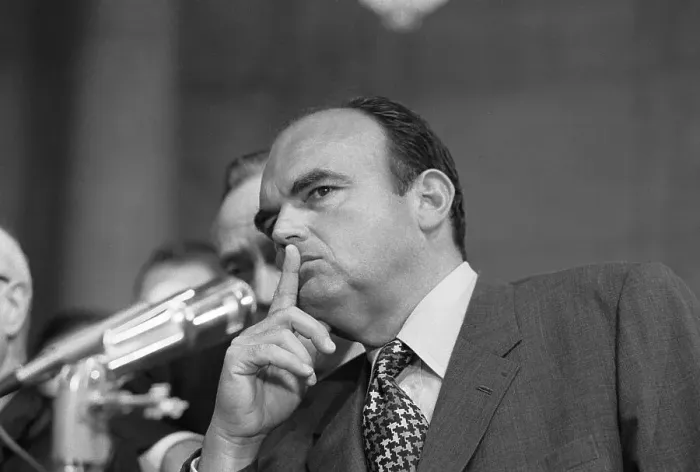 Framed Print : John D, Ehrlichman Testifying Framed Print : John D, Ehrlichman Testifying