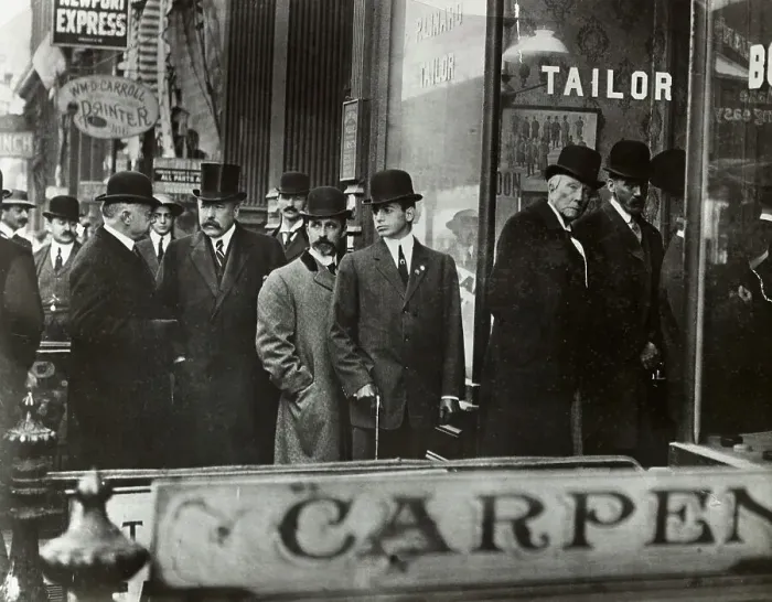 Framed Print : John D. Rockefeller in Crowd Framed Print : John D. Rockefeller in Crowd