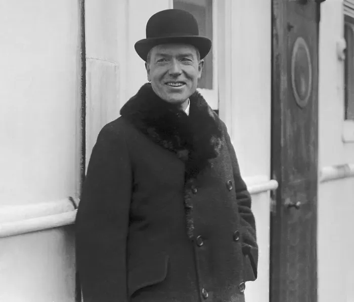 Framed Print : John D. Rockefeller Jr. on the S.S. Mauretania Framed Print : John D. Rockefeller Jr. on the S.S. Mauretania