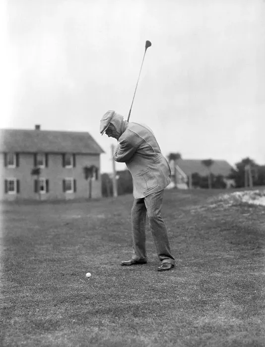 Framed Print : John D. Rockefeller Sr. Golfing Framed Print : John D. Rockefeller Sr. Golfing