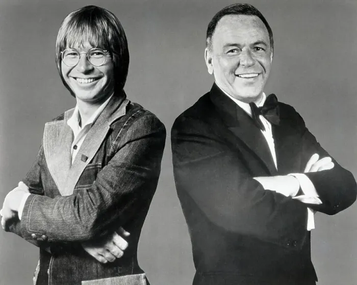 Framed Print : John Denver And Frank Sinatra