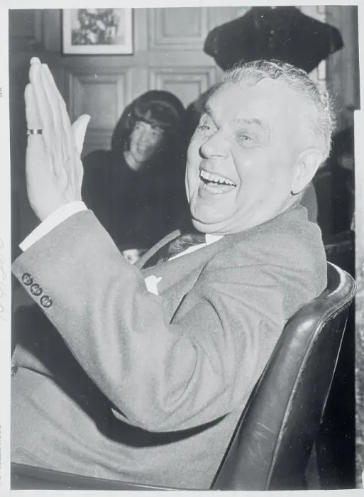Framed Print : John Diefenbaker Waving and Smiling Framed Print : John Diefenbaker Waving and Smiling