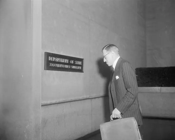 Framed Print : John E. Coulson Arriving at State Department Framed Print : John E. Coulson Arriving at State Department