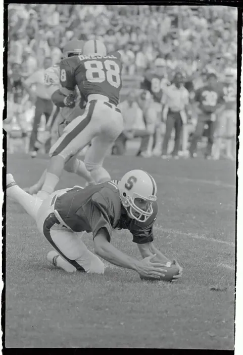 Framed Print : John Elway on The Ground