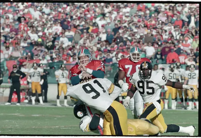 Framed Print : John Elway Passing Football Framed Print : John Elway Passing Football