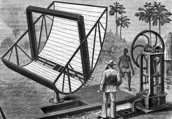 Framed Print : John Ericsson'S Solar Engine;Illust Framed Print : John Ericsson'S Solar Engine;Illust