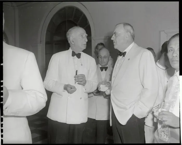 Framed Print : John F. Dulles with Gerald R. Issacs Framed Print : John F. Dulles with Gerald R. Issacs