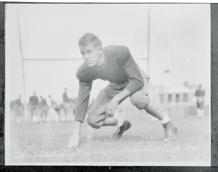 Framed Print : John F. Hutchinson on Football Field Framed Print : John F. Hutchinson on Football Field