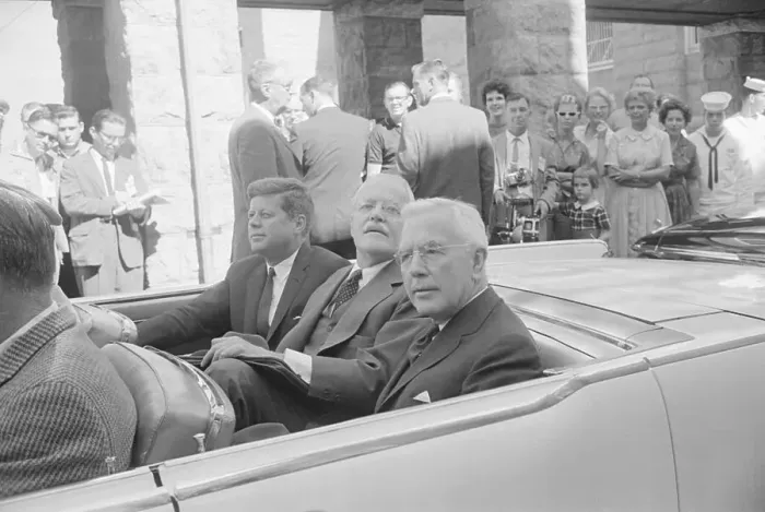 Framed Print : John F Kennedy with Allen Dules and John McCone Framed Print : John F Kennedy with Allen Dules and John McCone
