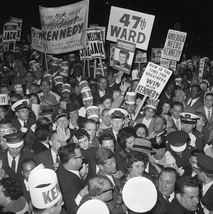 Framed Print : John F. Kennedy Arriving in Chicago Framed Print : John F. Kennedy Arriving in Chicago