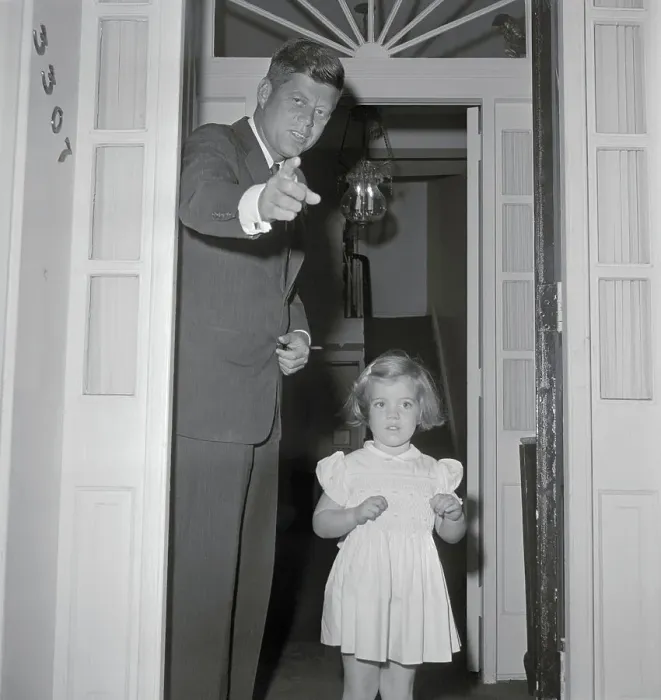 Framed Print : John F Kennedy with His Daughter Caroline Framed Print : John F Kennedy with His Daughter Caroline