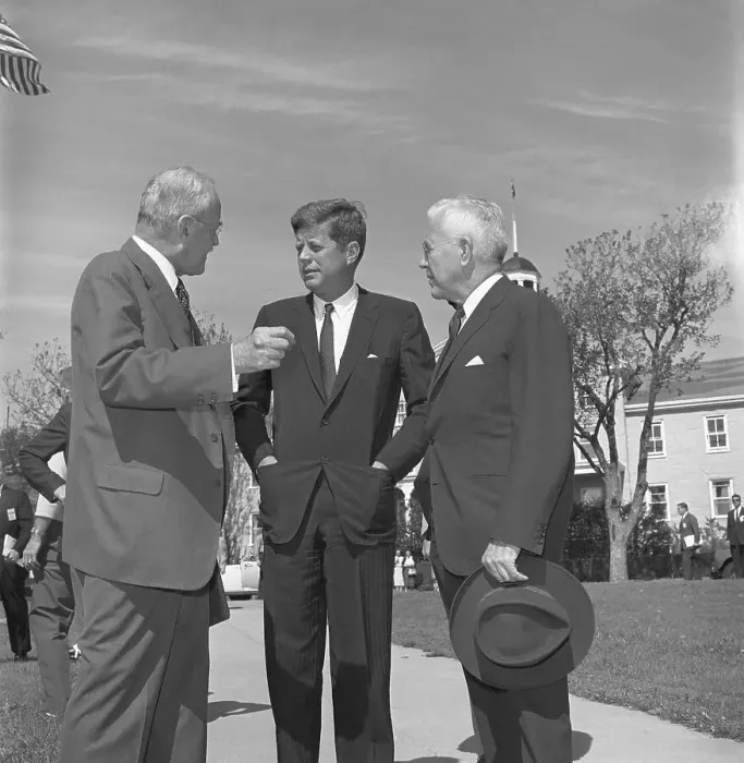 Framed Print : John F. Kennedy With Dulles & Mccone Framed Print : John F. Kennedy With Dulles & Mccone