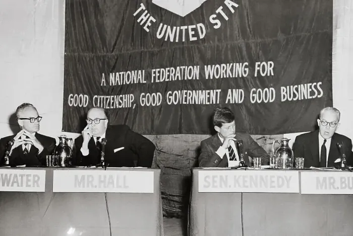 Framed Print : John F Kennedy and Other Government Leaders Sitting on Panel Framed Print : John F Kennedy and Other Government Leaders Sitting on Panel