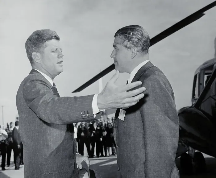 Framed Print : John F. Kennedy Greeting Dr. Wernher Von Braun Framed Print : John F. Kennedy Greeting Dr. Wernher Von Braun