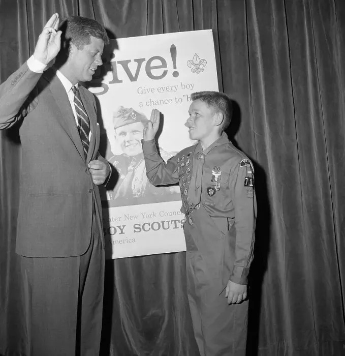 Framed Print : John F Kennedy Investing Eagle Scout Framed Print : John F Kennedy Investing Eagle Scout