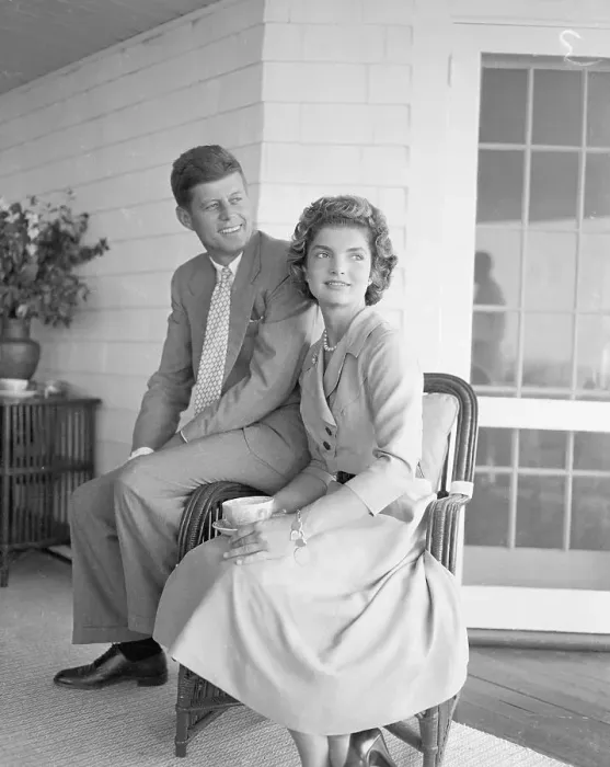 Framed Print : John F. Kennedy with Jacqueline Lee Bouvier Framed Print : John F. Kennedy with Jacqueline Lee Bouvier
