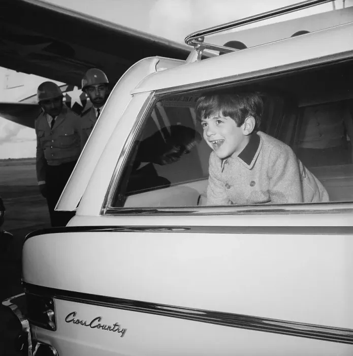 Framed Print : John F. Kennedy Jr. In Car Framed Print : John F. Kennedy Jr. In Car