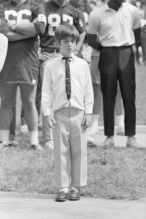 Framed Print : John F. Kennedy Jr. at a Dedication Ceremony Framed Print : John F. Kennedy Jr. at a Dedication Ceremony