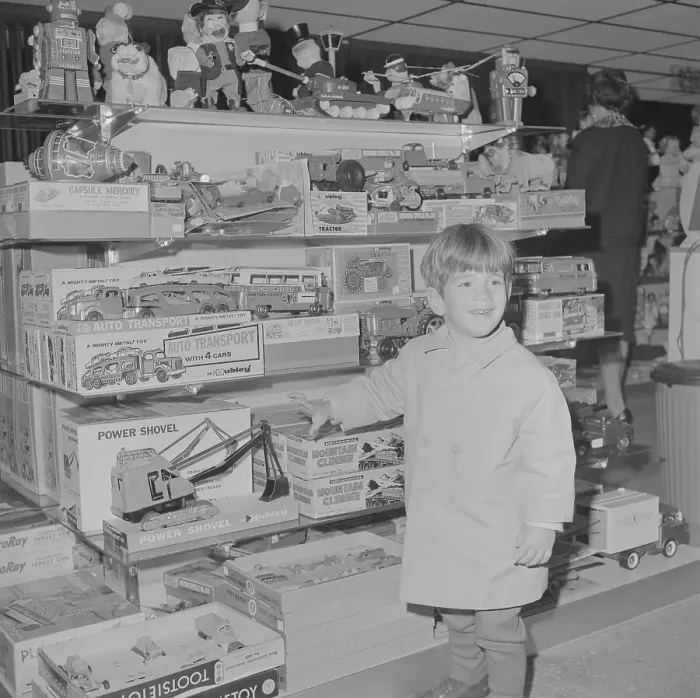 Framed Print : John F. Kennedy Jr. Enjoying Toy Store Framed Print : John F. Kennedy Jr. Enjoying Toy Store
