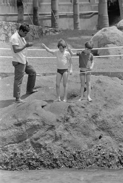 Framed Print : John F. Kennedy Jr. Fishing With His Cousin Framed Print : John F. Kennedy Jr. Fishing With His Cousin