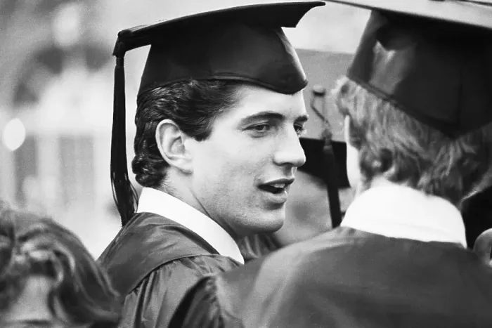 Framed Print : John F. Kennedy Jr. at Graduation Framed Print : John F. Kennedy Jr. at Graduation