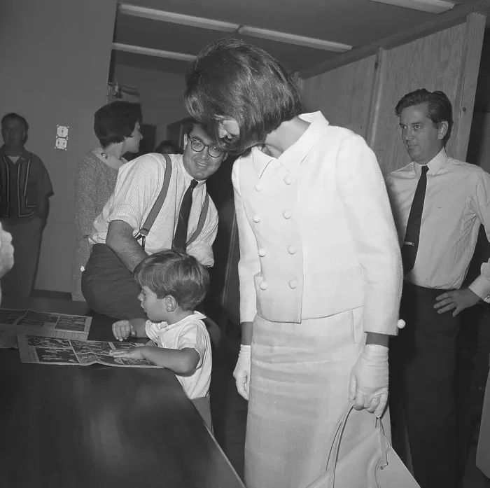 Framed Print : John F. Kennedy Jr. and His Mother Framed Print : John F. Kennedy Jr. and His Mother